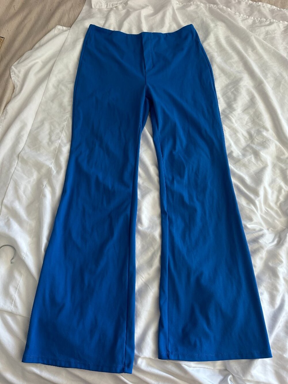Halara Blue Flare Yoga Pants Women's L High Waisted Stretch Bootcut Leggings - Picture 3 of 8